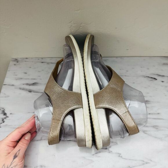 Sofft Farlyn Style Sandals Metallic Gold Leather Women’s Size 8.5 - Picture 6 of 11